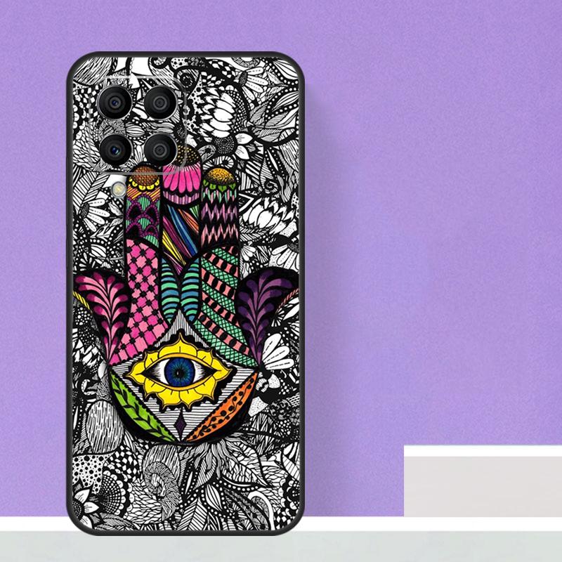 Hamsa Hand of Fatima Case For Samsung Galaxy M31 M16 M36 M56 M33 M53 M13 M12 M32 M52 M20 M15 M55 M14 M35 M34 M54