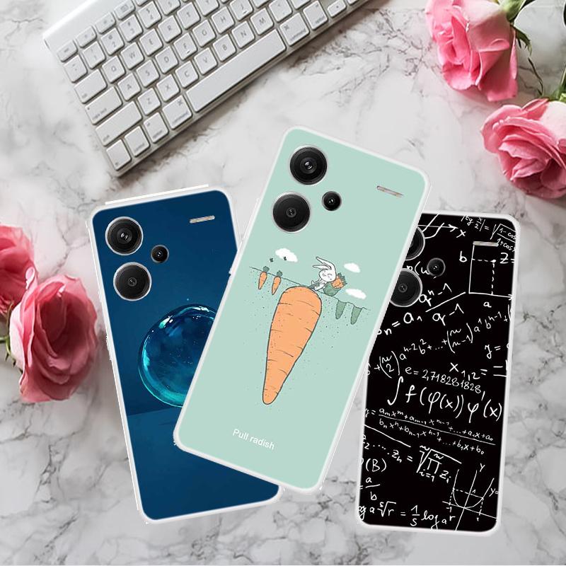 

For Xiaomi Redmi Note 13 Pro+ 5G TPU Case Pattern Printing Back Phone Cover Mathematical Formula