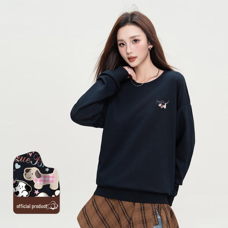 

izzue Women s Cute Dog Print Sweatshirt M