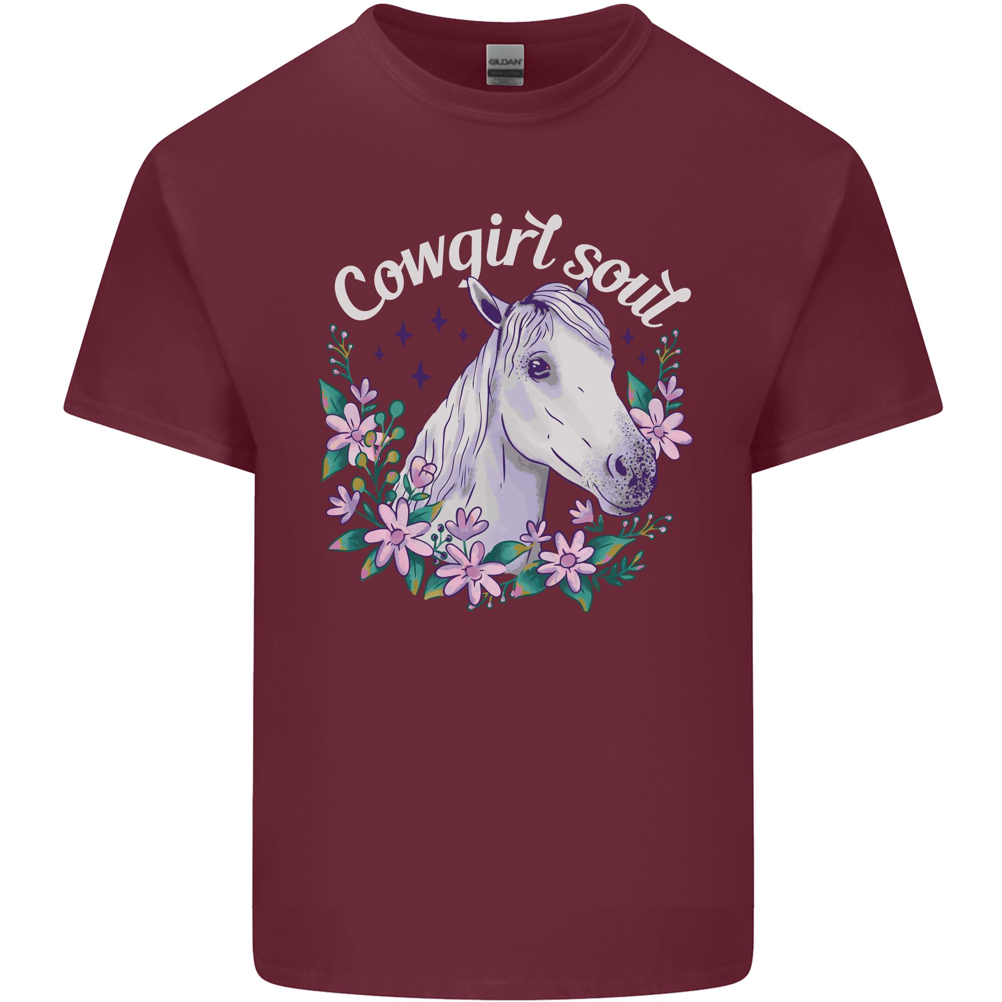 Cowgirl Soul Equestrian Horses Unisexs Light Cotton TShirt S