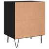 Nightstands 2 pcs Black 40 x 30 x 50 cm Particleboard