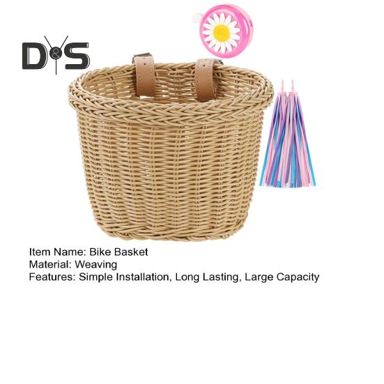 Fahrrad-Vorderkorb mit verstellbarem Riemen, große Kapazität, starker, belastbarer Fahrrad-Lenkerkorb, wasserdichter Fahrrad-Aufbewahrungskorb