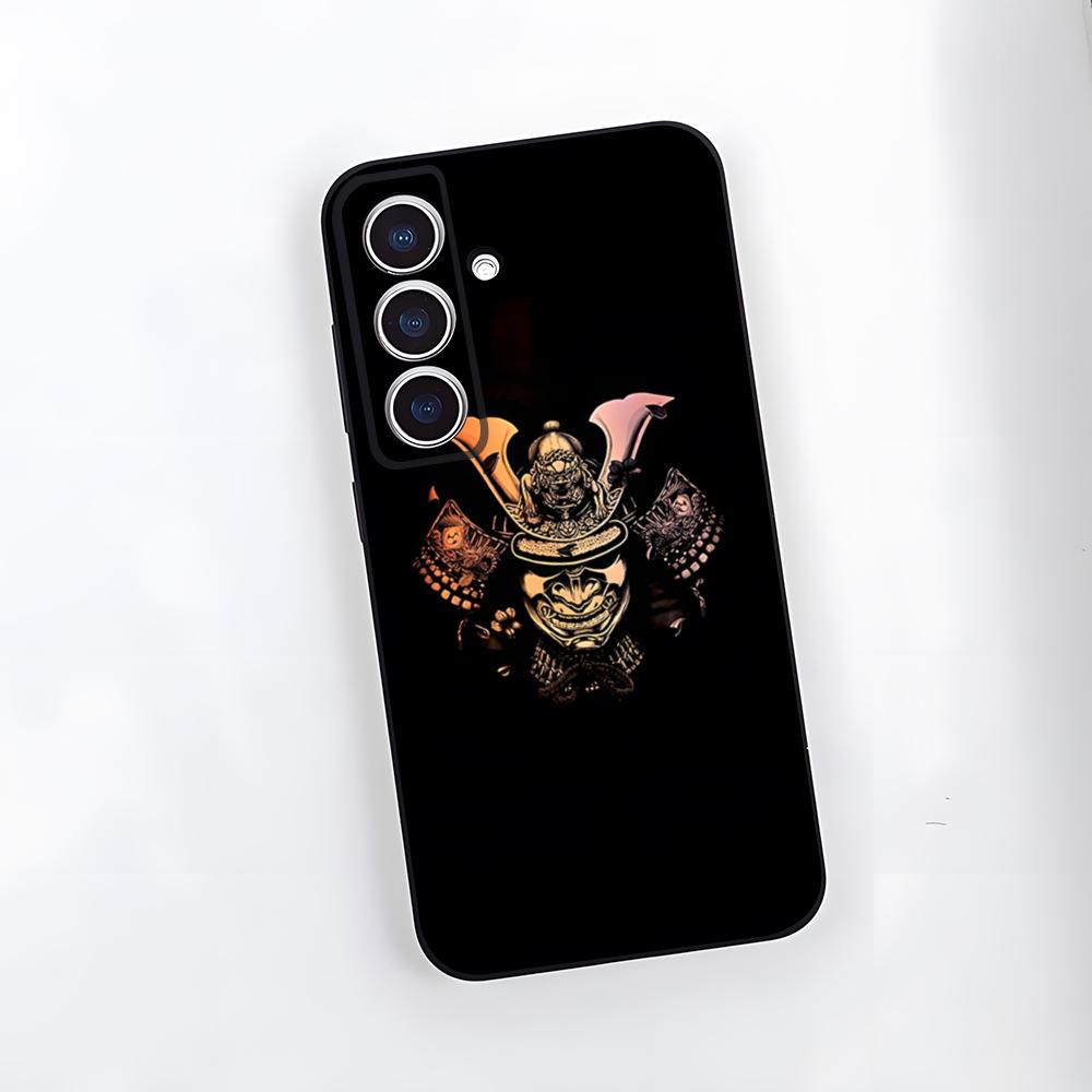 

Чохол для телефону Самурайська Маска Для Samsung A25 A13 A33 5G A54 A36 A35 A56 A52 A14 Ударостійкий М який Чохол Samsung A24 4G