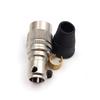 Heavy Machinery 6Pin Connector Rated Voltage 300V Zinc Alloy Body Brass Gold Plated Contacts For Automation Systems