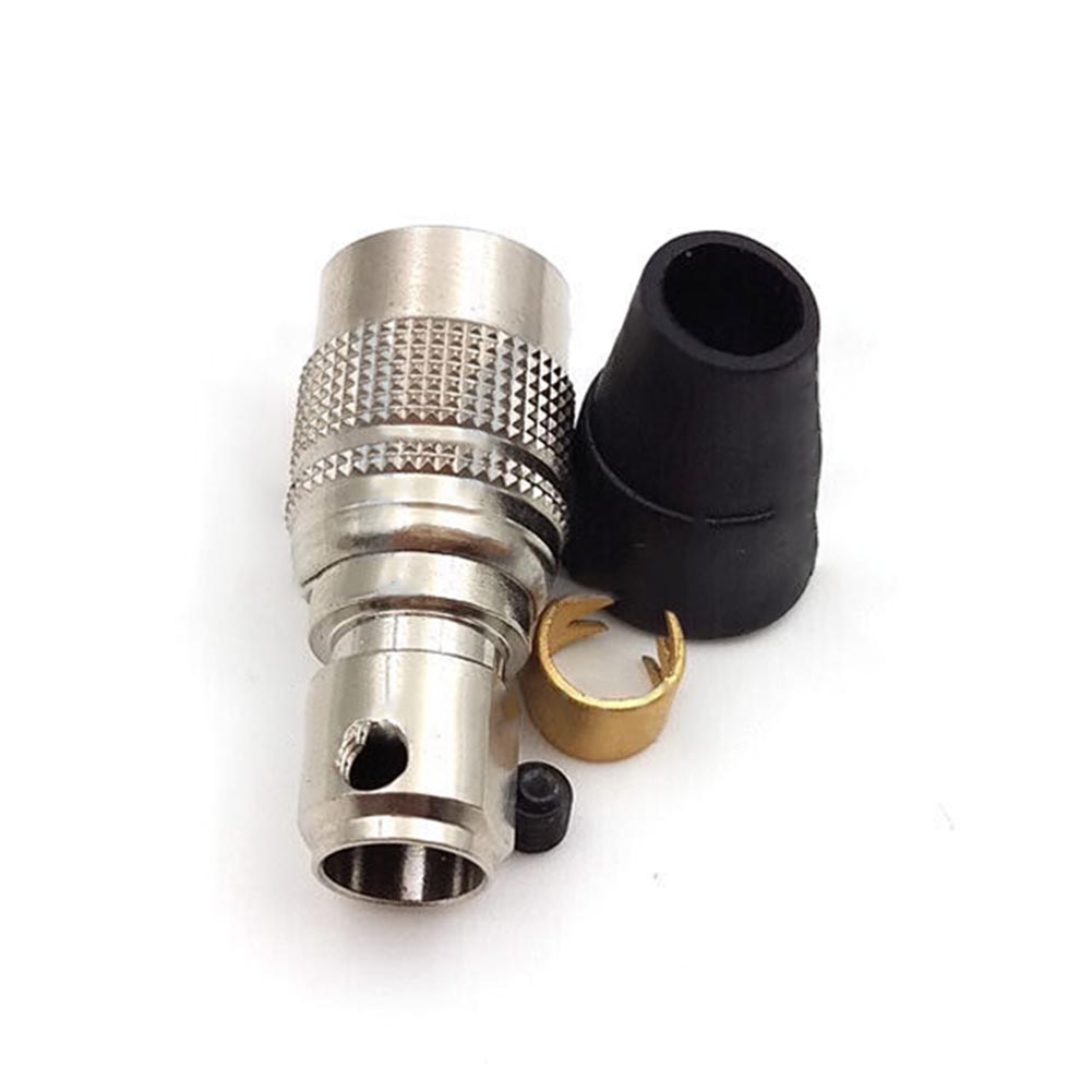 Heavy Machinery 6Pin Connector Rated Voltage 300V Zinc Alloy Body Brass Gold Plated Contacts For Automation Systems