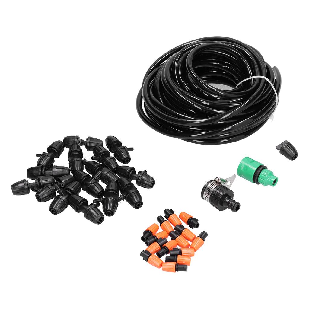 Automatic Watering System Atomizing Mist Sprinkler Nozzles 8 11 Hose Set for Garden Lawn Patio