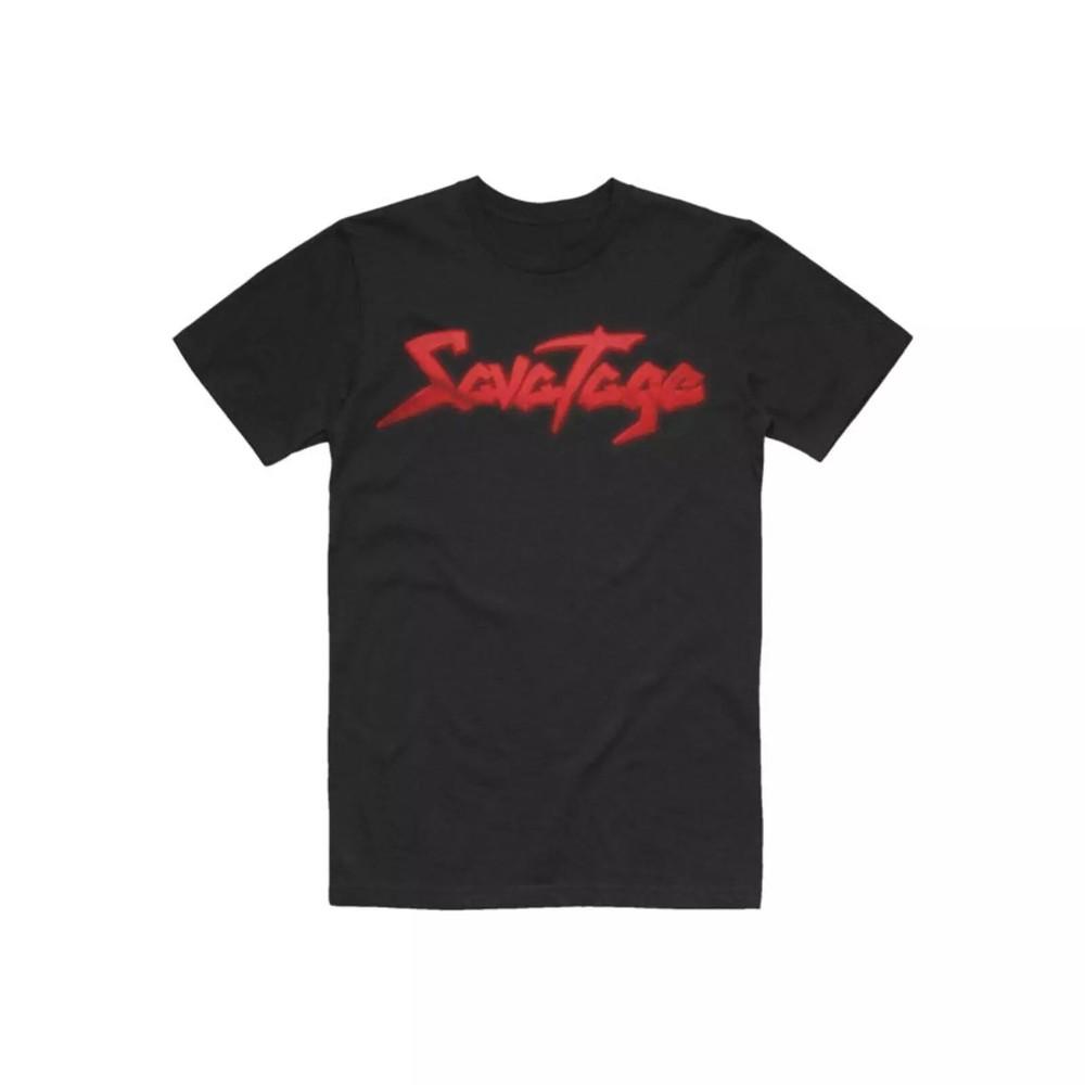 Черная хлопковая футболка Savatage с красным логотипом, все размеры S-345XL, подарок друзьям, HRT85, унисекс XXXL