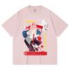 230 g/m² 100% Baumwolle Kettensägenmann V40 Power Print Unisex Schweres Baumwoll-T-Shirt