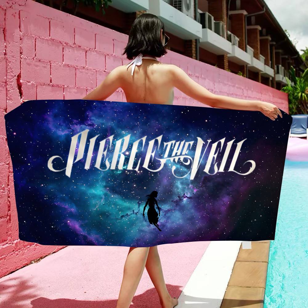 Classic Band P-Pierce The V-Veil Microfiber Blanket Quick Drying Beach Towels Oversized Printing Super Absorbent Pool