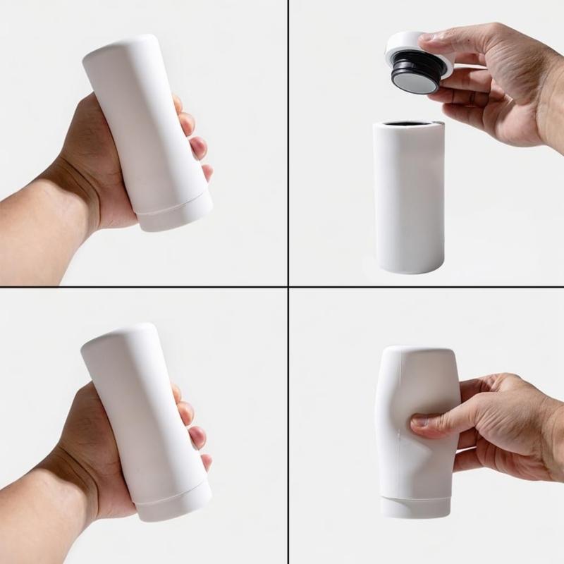 Silicone Dish Soap Dispenser Reusable Dish Soap Squeeze Bottle Portable Dishwashing Liquid Dispenser for Kitchen Sink