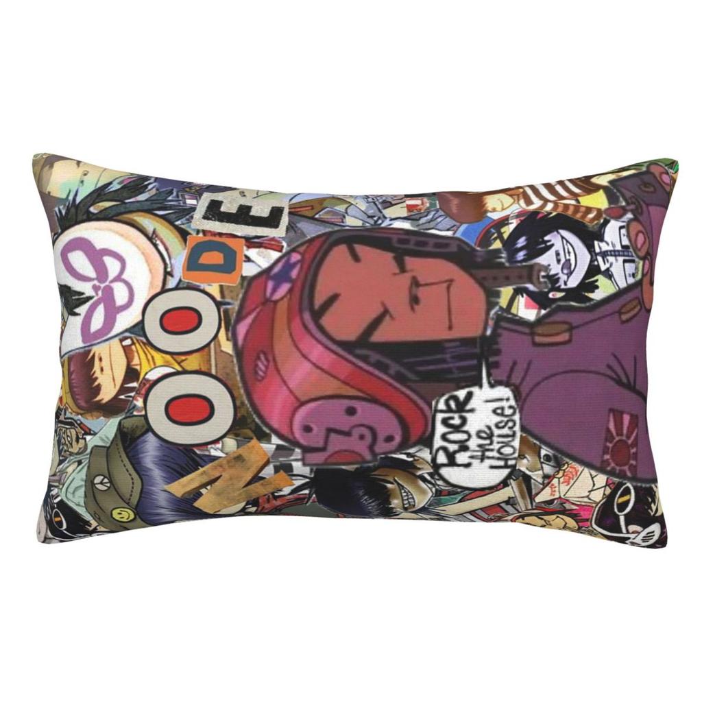 Music Band Gorillaz Rectangle Pillowcase Cushion Cover Decorative Bedroom Bed Home Comfort Throw Pillow