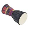 4 Inch African Hand Drum Painted Design Artificial Sheepskin Percussion Drum for DIY and Daily