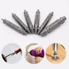 6PCS Screw Extractor Set for Damaged and Broken Bolt Removal High Hardness HSS Drill Bits with Double Headed Design