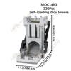 Game Series D&D MOC Building Blocks DIY Mimic Chest Beholder Displace Monster Dice Tower Model Assembly Bricks Toys For Children