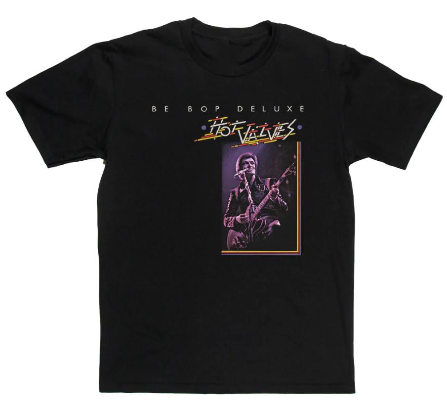 

Vtg Be Bop Deluxe Hot Valves Cotton Men Women Black Shirt UR202 Unisex T-Shirt L