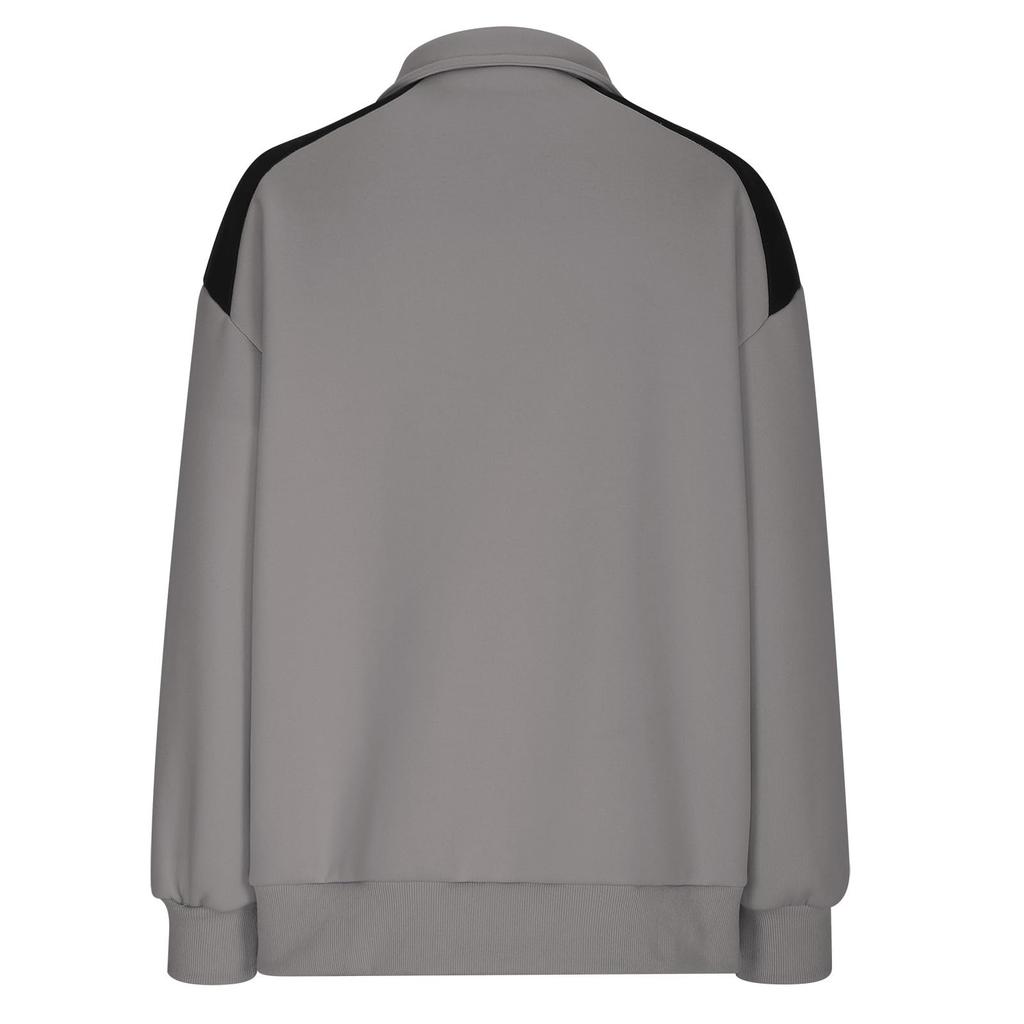 Womens Quarter Zip Pullover Sweatshirt Loose Fit Casual Plain Pullover Hoodie Lightweight Long Sleeve Top for Everyday Wear