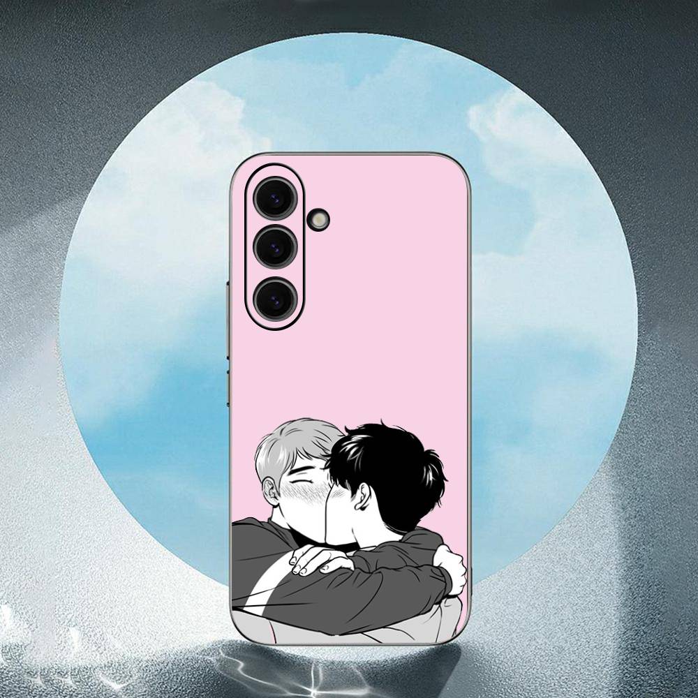 B-BJ A-Alex For Samsung Galaxy S25 S24 S23 Ultra S22 S21 Plus S20 Black Soft Silicone Protective Case
