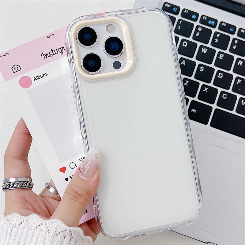 Jelly Ripples Transparent iPhone Case for 16 Pro Max, 14, 11 - Cross-Border Foreign Trade Compatible