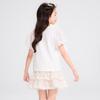 Girls' Rhinestone Bow Print Short Sleeve T-shirt