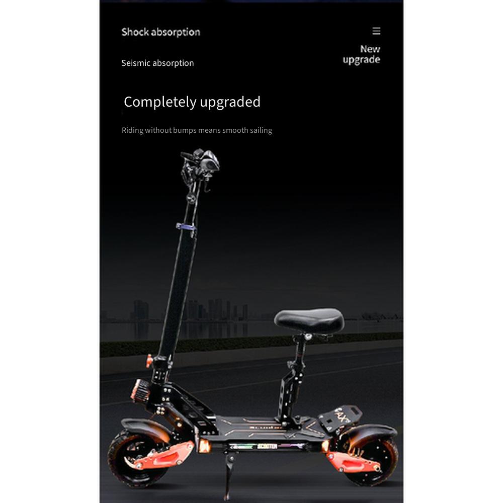 Foldable Electric Scooter for Adults 48V 1000W Card Swipe Lock LED Large Digital Display