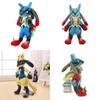 12 Zoll großes, glänzendes Pokémon Luc Lucario Plüschtier, weiches Spielzeug mit leuchtenden Farben für Kinder