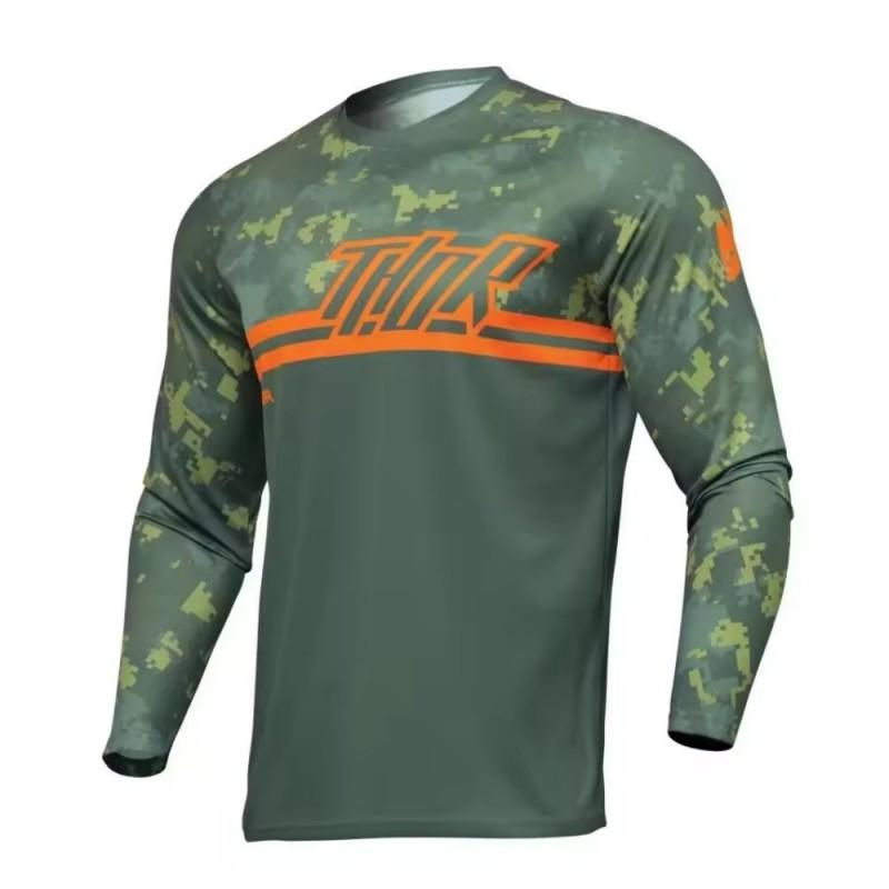 Camisa de Ciclismo Masculina de Manga Longa Mountain Bike MTB Esportes ao Ar Livre Downhill Riding Corta-vento Respirável