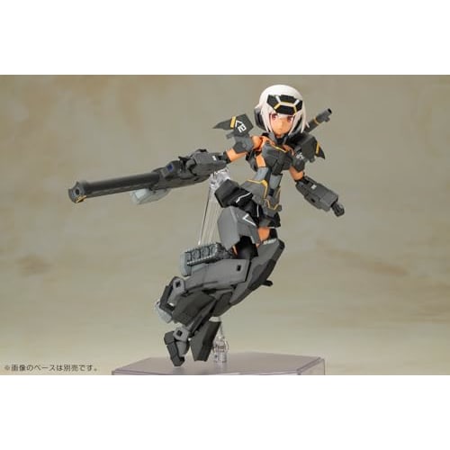 Kotobukiya Frame Arms Girl Gourai Kai Black with FGM148 Type Anti-Tank Missile, Approximately 160mm Tall, Non-Scale Plastic Model