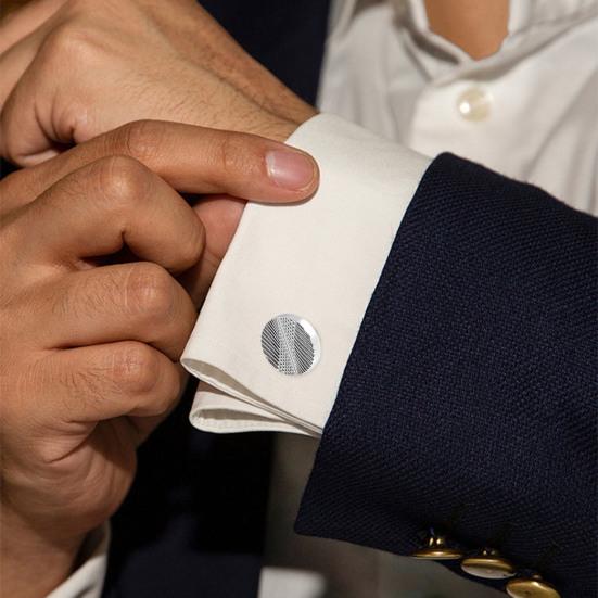 Yousheng 1 Pair Cufflinks Polished Smooth Surface French Style Hollow Twist Round Square Shape Men Suit Shirt Cufflinks  DIY Craft Buttons
