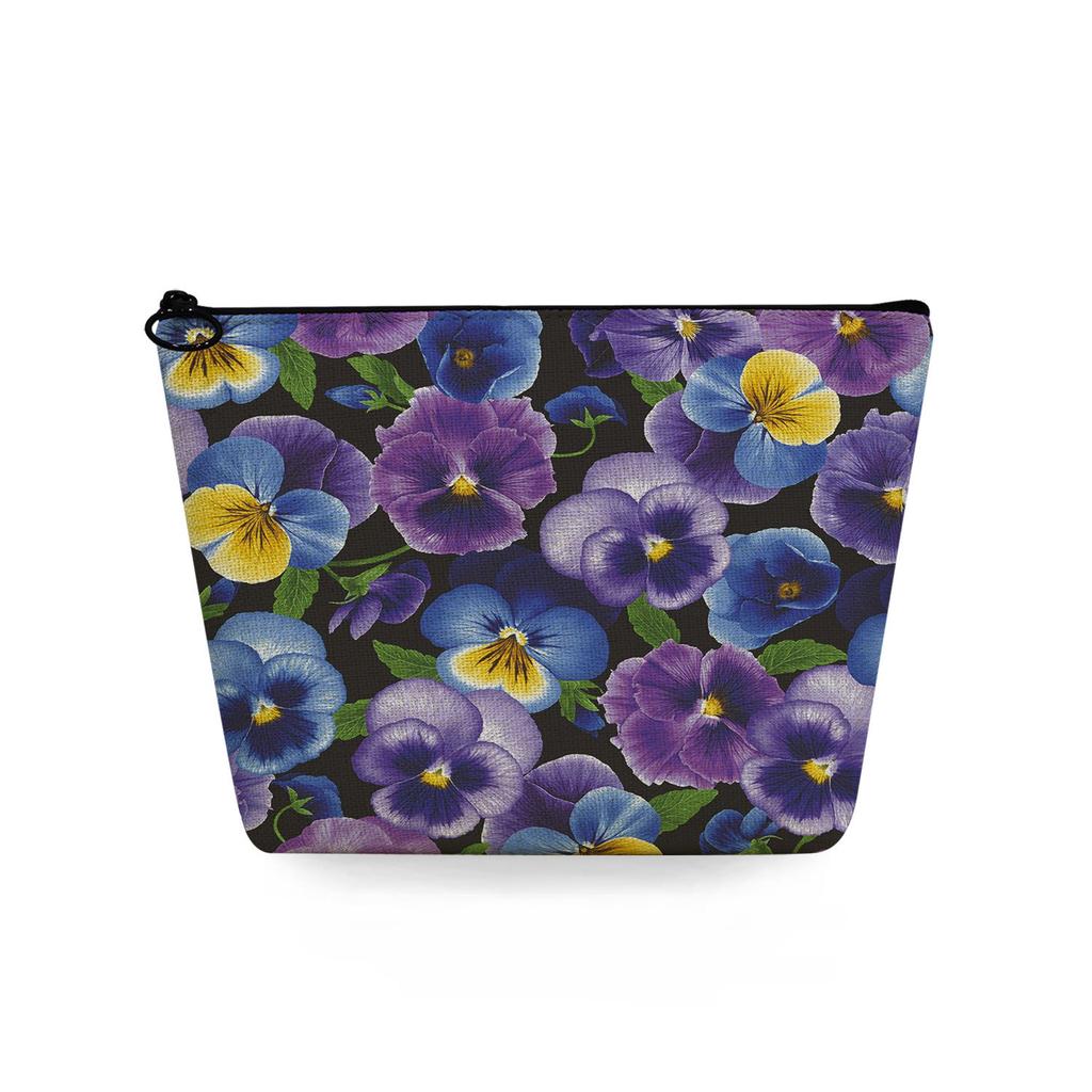 Women Flower Print Cosmetic Bag Toiletries Organize Travel Storage Case 6747
