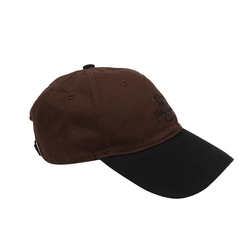 Fashion Korean Style Letter Embroidered Baseball Cap Unisex Street Casual Color Blocking Peaked Cap