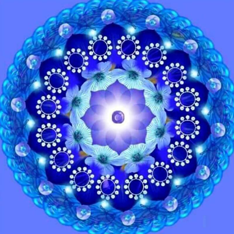 Full Round Drill Diamond Painting &quot;Religious Mandala&quot; DIY Picture of Rhinestone 5D Diamond Embroidery Cross Stitch Decor