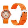 Curved arc-shaped fluororubber Watch strap for original OMEGA X Swatch X Blancpain Scuba Fifty Fathoms MoonSwatch FKM watchband