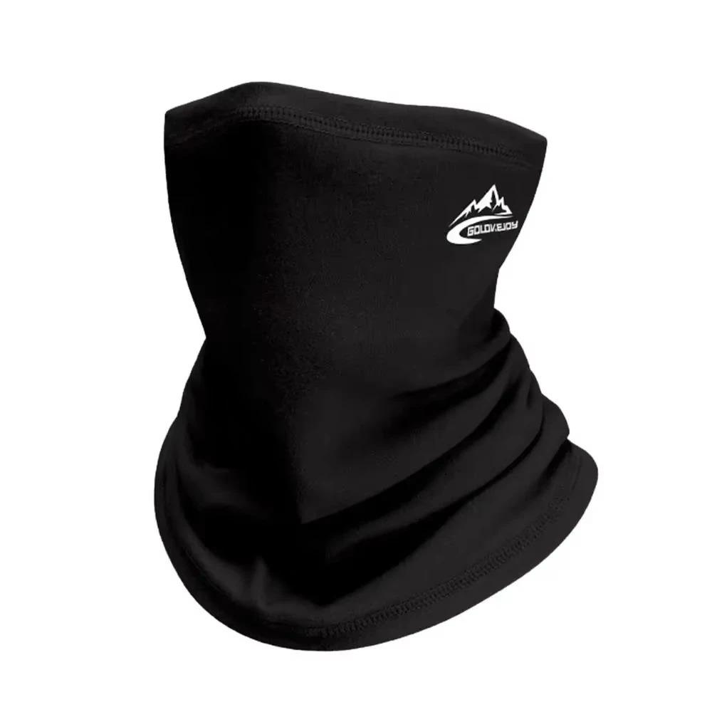 

Мужская и женская зимняя спортивная бандана для бега Dralon Thermal Neck Warmer для катания на лыжах, пешего туризма, езды на велосипеде, сноуборда, шарф, ветрозащитный головной убор чёрный