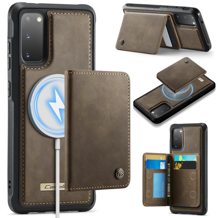 CaseMe Me80 Magnetic RFID Wallet Phone Case For Samsung Galaxy S24 FE 5G, Detachable Multi Card Slot Kickstand Anti-Theft Cover