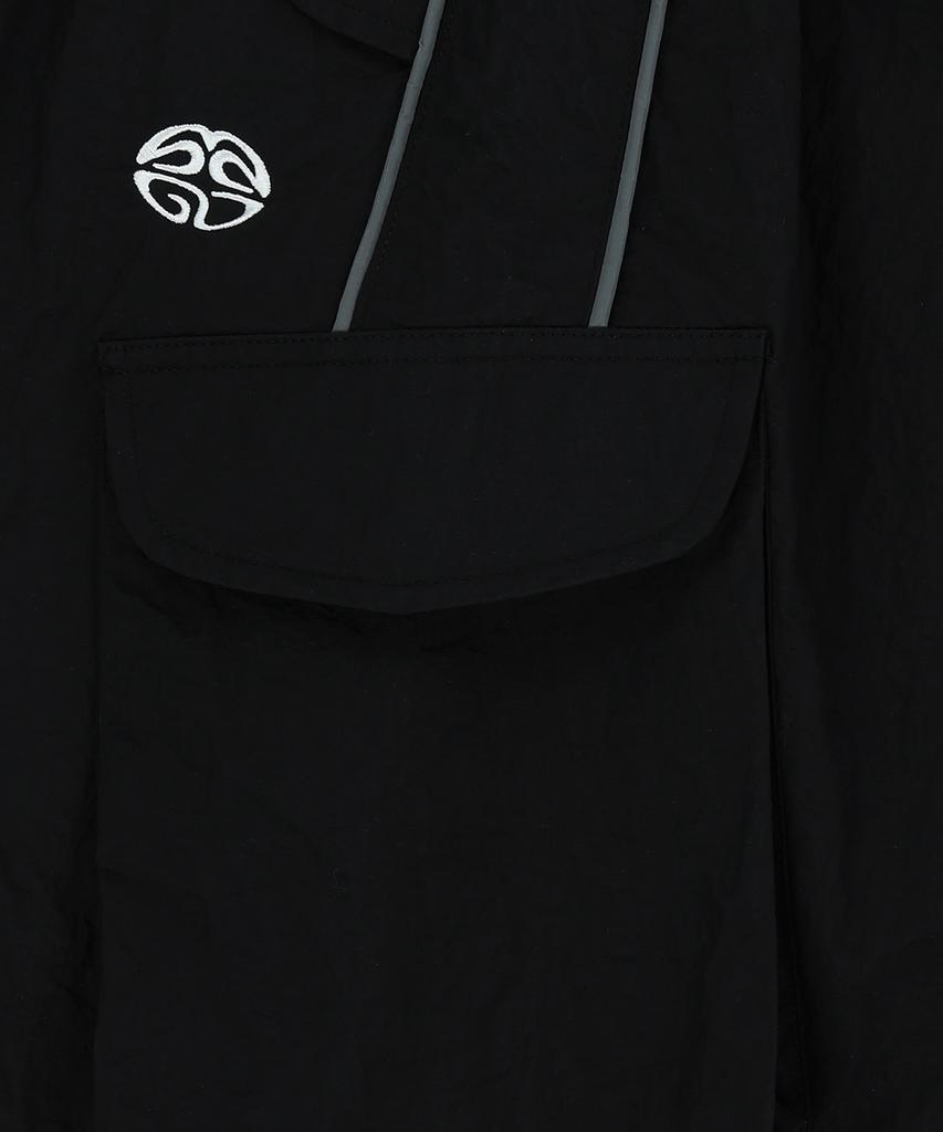 MAHAGRID Nylon Cargo Parachute Pant Black(Mg2Fsmpa20A)