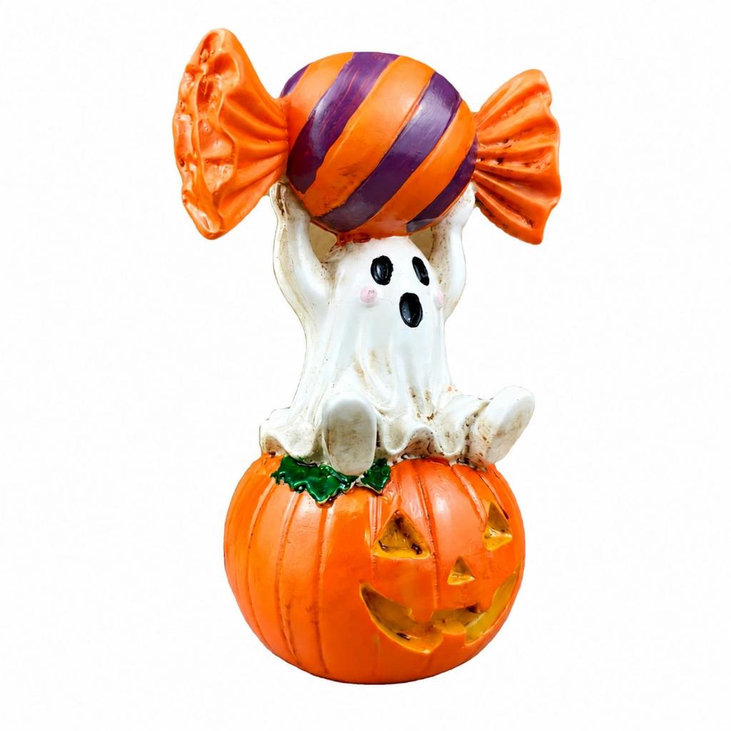 Resin Halloween Figurine Playful Miniature Display Figure Whimsical