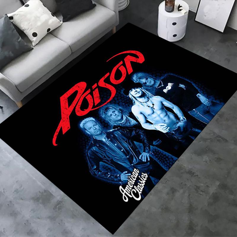 Poison Band Carpet Rug for Living Room Bedroom Home Sofa Decoration,Kids play Non-slip Floor Mat