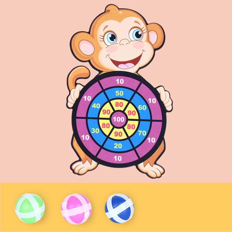 

Дитячий настінний мішень Sticky Ball Дартборд Творчий інтерактивний набір настільних ігор для метання для monkey