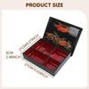Japanese Bento Box Food Container 5 Compartments with Lid,Traditional,Sushi Tray,Serving Dish for