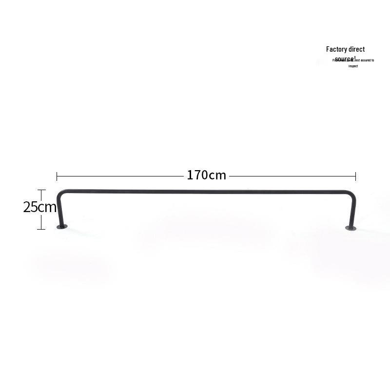 Wall-mounted & Side-mounted Drying Rod for Bedroom Wardrobe and Balcony - Fixed Top-Mounted Clothes Rack, Free Shipping