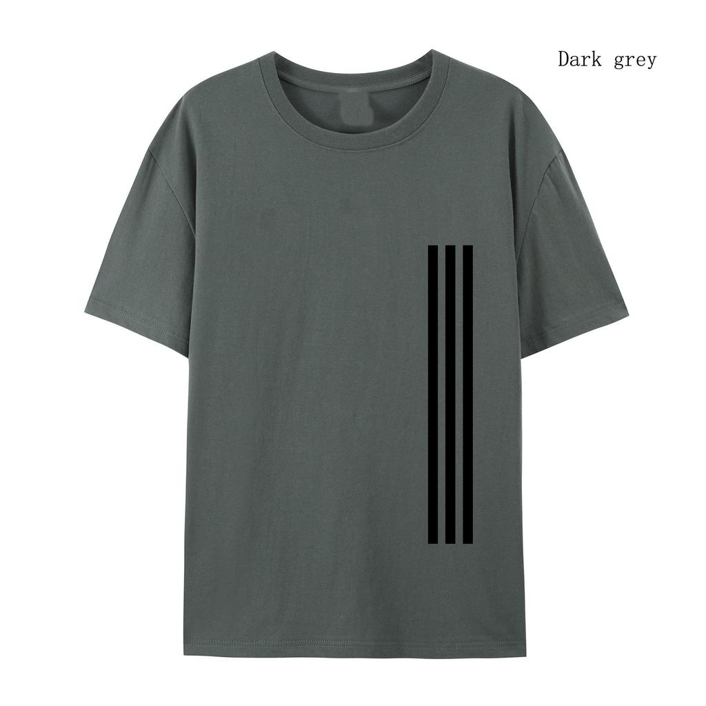 Tricou Casual de Înaltă Calitate cu Gât Rotund Imprimat din Bumbac 100% pentru Fitness, Streetwear, Vară, Oversized, cu Mânecă Scurtă, Haine din Bumbac, Topuri Streetwear Largi