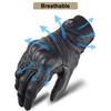 Motorcycle Gloves, Locomotive Riding Protection, Anti-drop Punching Gloves, Retro Black Gloves, Breathable