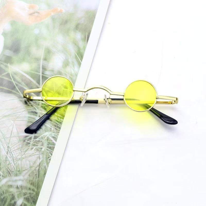 Trendige Mini Runde Retro-Sonnenbrille - Influencer Street Style für Herren