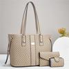 3 Piece Set Luxury Brand Designer Women's Handbag Large Capacity Commuting Tote Bag Classic Retro Shoulder Bag