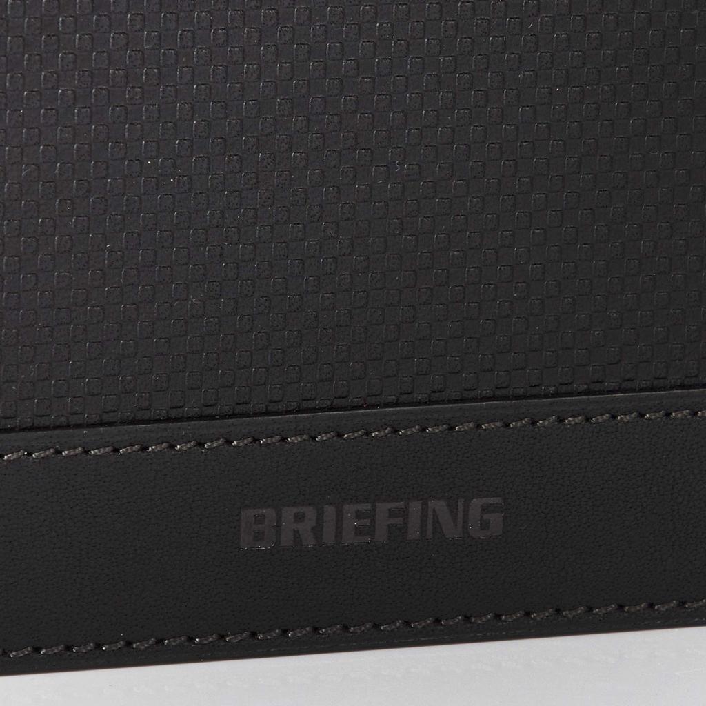 BRIEFING Official Leather Passport Case, BRA193A19, Black/Black