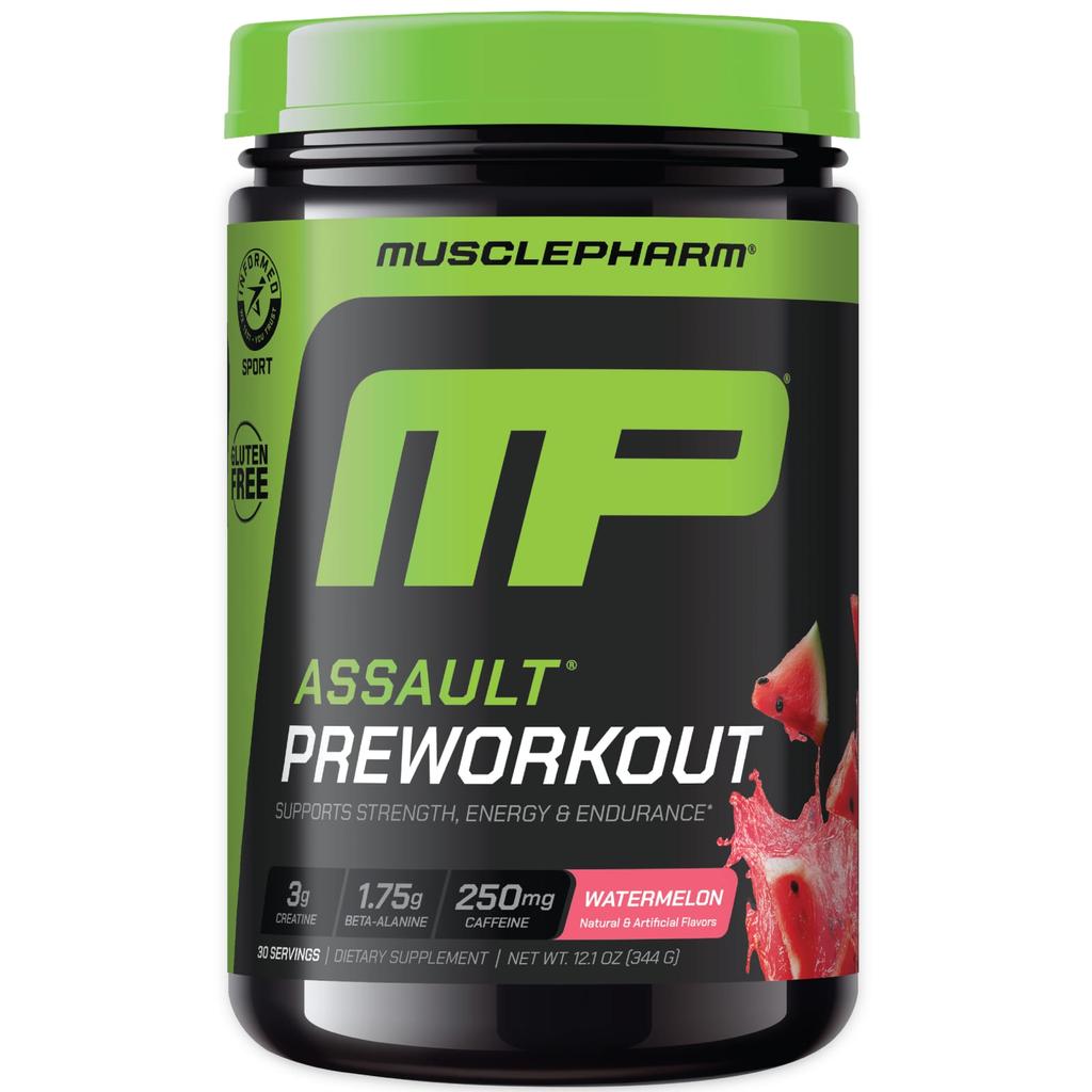 MusclePharm, Assault® Pre-Workout Supplement, Watermelon, 344g (12.1oz)