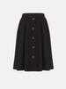 L By L Black Tweed Pintuck Skirt