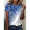 Summer Women's T shirt 3d Print Floral Graphics Tees Casual Short Sleeve Tops Fashion O-Neck t shirt for women Flower texture