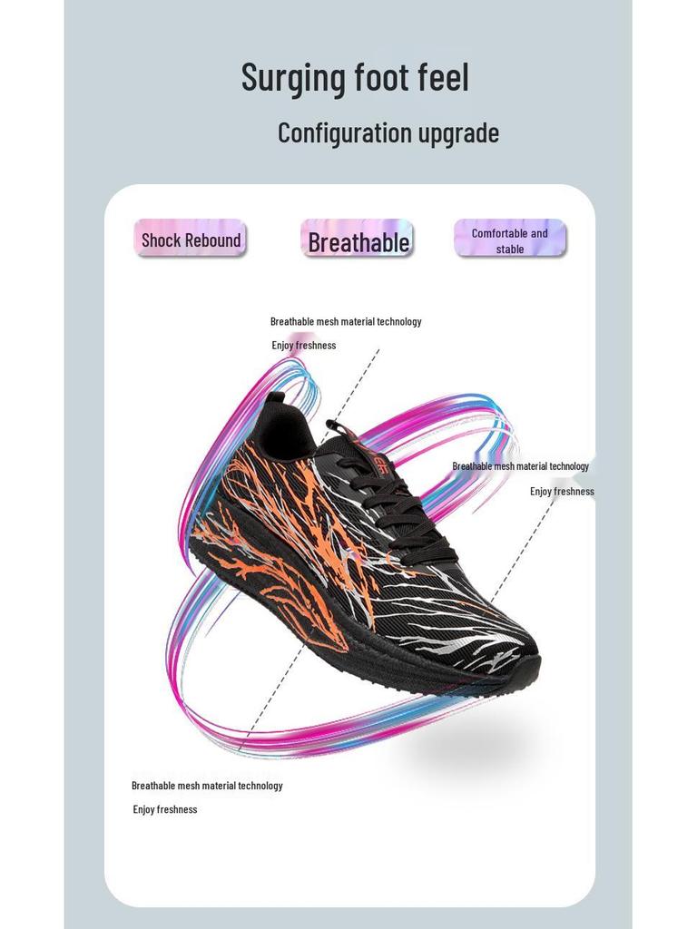 Leuchtende 2025 Frühling/Herbst Atmungsaktive Leichte Teenager Laufschuhe mit Weicher Sohle