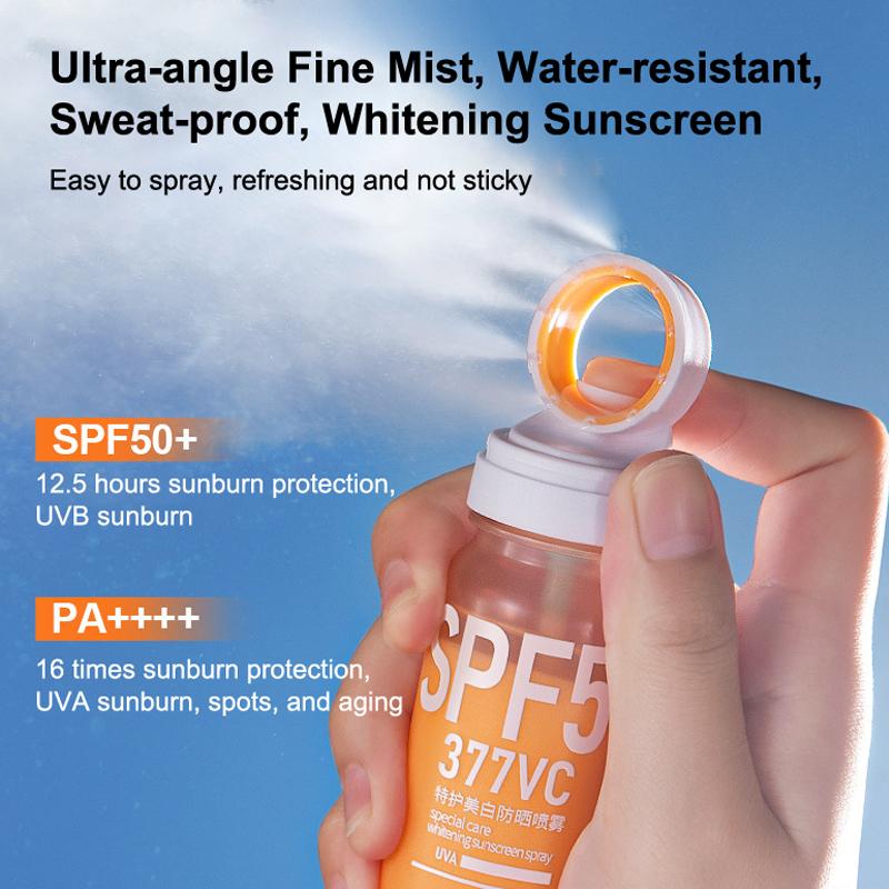 Mercilen 377 Special Care Whitening Sunscreen Spray 100Ml - Uv Protection, Anti-Spotting, High-Powered Sunscreen Spf 50+